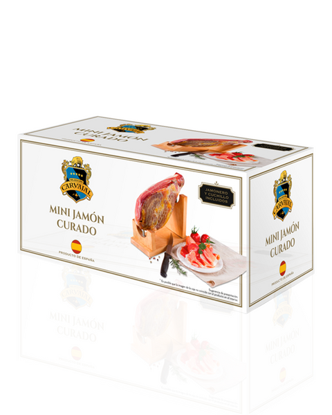 KIT MINI JAMÓN SERRANO RESERVA 12 MESES CARVAJAL - 1kg